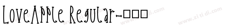 LoveApple Regular字体转换